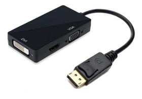 Mini Adaptador Display Port 3 Em 1 Para Dvi Hdmi Vga Pro