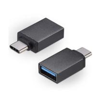 Mini Adaptador OTG Fêmea USB para Tipo-C USBC Macho