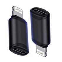 Mini Adaptador Otg Lightning Macho X USB TIPO-C Femea