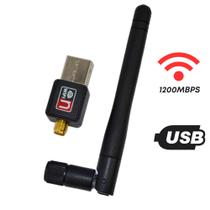 Mini Adaptador Receptor Antena Wireless Usb Sem Fio Nano Wi Fi 1200mbps