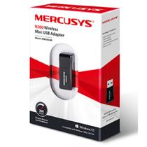 Mini Adaptador USB Wireless N 300Mbps Preto Mercusys MW300UM Mini Adaptador USB Wireless N 300Mbps Preto Mercusys MW300UM