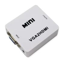 Mini adaptador VGA para HDMI VGA2HDMI 1080 P c/ audio
