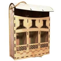 Mini Adega Mdf Para 03 Garrafas