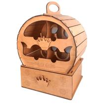 Mini Adega Mdf Para 4 Garrafas