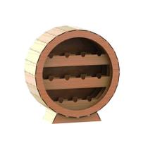 Mini Adega para 11 Garrafas em MDF Cru 6mm 76cm para Vinho Lenobre Mini Adega para 11 Garrafas em MDF Cru 6mm 76cm para Vinho Lenobre