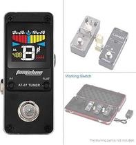 Mini Afinador Tom'sline AT-07 Pedal Digital Cromático para Guitarra Baixo Violão Tuning Metal Mini Afinador Tom'sline AT-07 Pedal Digital Cromático para Guitarra Baixo Violão Tuning Metal