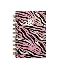 Mini Agenda 2025 Espiral A6 Nice Rosa - Capa Dura