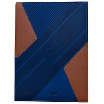 Mini Agenda DAC Azul/Marrom Capa Dura Compacta
