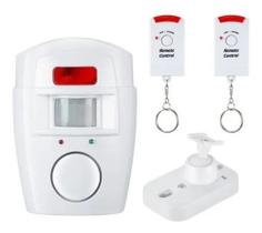 Mini Alarme Sem Fio com 2 Controles Remotos Proteção para residência e comercio - Kapbom