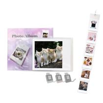 Mini Álbum Portátil para 6 Fotos Polaroid + Corrente em Aço - TUDOPRAFOTO