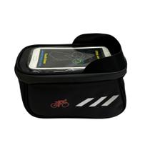 Mini Alforge De Quadro Para Bike Com Porta Celular S0055 Mini Alforge De Quadro Para Bike Com Porta Celular S0055