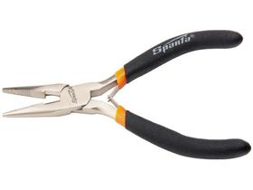 Mini alicate bico meia cana reto niquelado 5" aço carbono