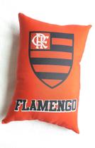 Mini almofada com escudo e hino do seu time do coração