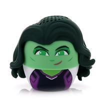 Mini alto-falante Bluetooth Bitty Boomers She-Hulk com alcance de 5 m