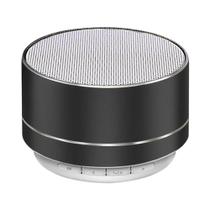 Mini Alto-falante Bluetooth De Metal Portátil Com Luz LED Subwoofer Carregamento USB Para Carro PC