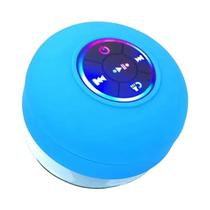 Mini Alto-Falante Bluetooth Portátil com LED - À Prova D'Água e Ventosa