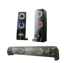 Mini Alto Falante Para Pc Notebook 12w Rms Caixa De Som Usb 5v Led Rgb
