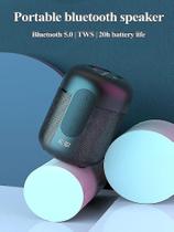 Mini alto-falante portátil sem fio Bluetooth TWS alto-falante ao ar livre