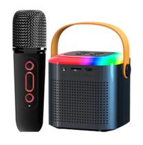 Mini Alto Falante Portátil Sem Fio Muda Voz Caixa de Som Microfone Karaoke