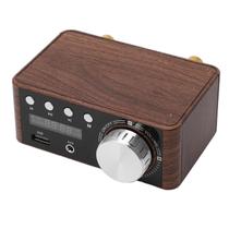 Mini Amplificador Bluetooth 5.0 LiebeWH 2x50W con Caja de Madera