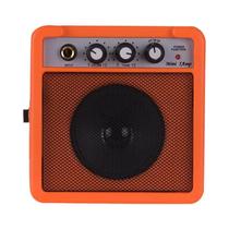 Mini Amplificador De Guitarra 5W Com Entradas De 3.5mm E 6.35mm, Saída De 1/4 De Polegada, Ajuste De