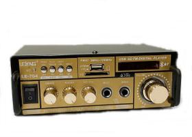 Mini Amplificador Som Audio Bluetooth Usb Mp3 Fm Karaoke Mini Amplificador Som Audio Bluetooth Usb Mp3 Fm Karaoke