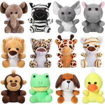 Mini Animais de Pelúcia Skylety - Kit com 12 Unidades