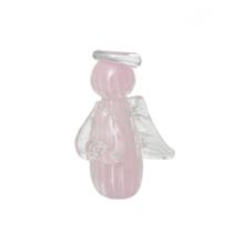 Mini Anjo Uriel Cristal Murano M Jade Rosa