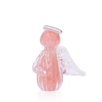 Mini Anjo Uriel Murano Quartzo Rose P Mini Anjo Uriel Murano Quartzo Rose P