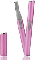Mini Aparador Depilador De Rosto Elétrico Caneta Rosa