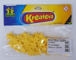 Mini Aplique 'ESTRELA CADENTE' - Blister com 50 Unidades - Cor Amarela