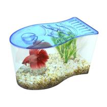 Mini Aquário Para Peixe Peixinho Beta Betta Beteira 1,3 L
