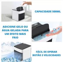 Mini Ar Condicionado Climatizado Refrigerador Ventilador Portátil