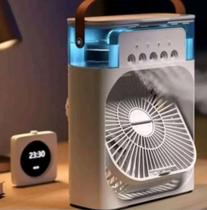 Mini Ar Condicionado Climatizador Umidificador e Ventilador USB com LED Portátil Mini Ar Condicionado Climatizador Umidificador e Ventilador USB com LED Portátil