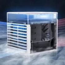 Mini Ar Condicionado De Ambiente Ventilador Refrigerador Gelado Refrescante Multifuncional Portátil Versátil