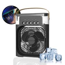 Mini Ar Condicionado Portátil 4 em 1 Ventilador, Climatizador e Umidificador de Ar, Silencioso e E