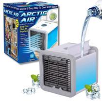 Mini Ar Condicionado Portátil Air Cooler Climatizador Umidificador Com Luz Led Usb