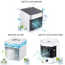 Mini Ar Condicionado Portátil Arctic Air Cooler/Nexfan Ultra/ Umidificador Climatizador Luz Led