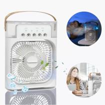 Mini Ar Condicionado Portátil com Ventilador, Refrigeração, Umidificador e Climatizador USB