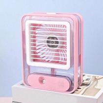 Mini Ar Condicionado Portátil de Mesa Elétrico Climatizador Compacto Silencioso Econômico
