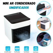 Mini ar condicionado portátil, leve e prático