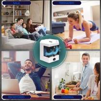 Mini Ar Condicionado Portátil Luz Led Usb Ar Puro Gelado