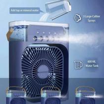 Mini Ar Condicionado Portátil Ventilador Umidificador de agua Bivolt Cores sortidas - Pet util