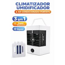 Mini Ar Condicionado Umidificador Compacto e Leve