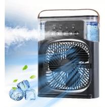 Mini Ar Condicionado Ventilador Mesa Escritório Quarto Usb Novo Ar Condicionado - Preto