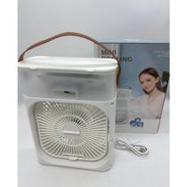 Mini Ar Condicionado Ventilador Portátil Reservatório Água - Branco
