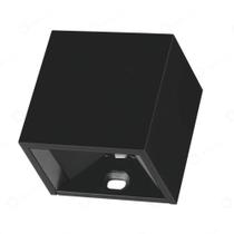 Mini Arandela de Efeito Externa LED Duplo Facho Ajustável Branco Quente 3000K Preto - Embuled