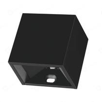 Mini Arandela de Efeito Externa LED Duplo Facho Ajustável Branco Quente 3000K Preto