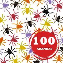 Mini Aranha De Plástico 100 Unidades Festa Decoração Atacado