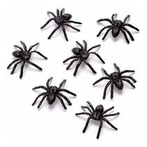 Mini Aranha de Plástico 50 Uni Festa Decoração Atacado!! Mini Aranha de Plástico 50 Uni Festa Decoração Atacado!!